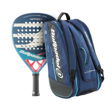 PALA BULLPADEL VERTEX 03 WOMAN 2023 DELFI BREA + PALETERO BULLPADEL BPP-22014 PERFORMANCE AZUL