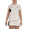Camiseta mujer Bullpadel PAMPAN PREMIER PADEL blanca #Color_Blanco