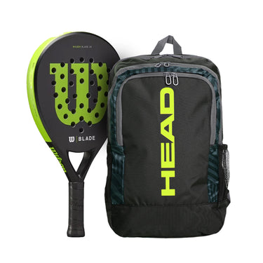 PALA WILSON BLADE JUNIOR V2 PADEL 2024 + MOCHILA HEAD AMARILLA