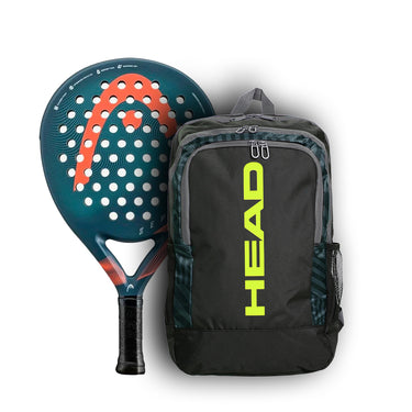 PALA HEAD ZEPHYR 2023 360 GRAPHENE + MOCHILA HEAD Amarillo