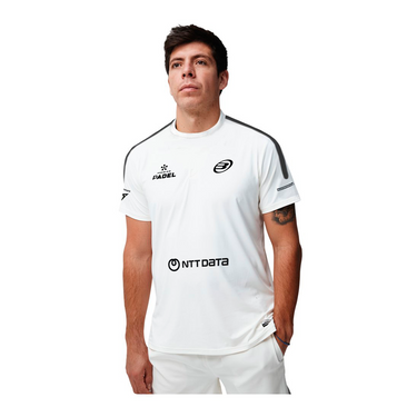 BULLPADEL MONTSE Blanco SS26 JUAN TELLO (Camiseta Oficial)