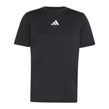 Camiseta hombre Adidas Padel CAT Graphic Tee FW26 negro #Color_Negro