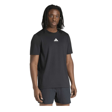 Camiseta hombre Adidas Padel CAT Graphic Tee FW26 negro #Color_Negro