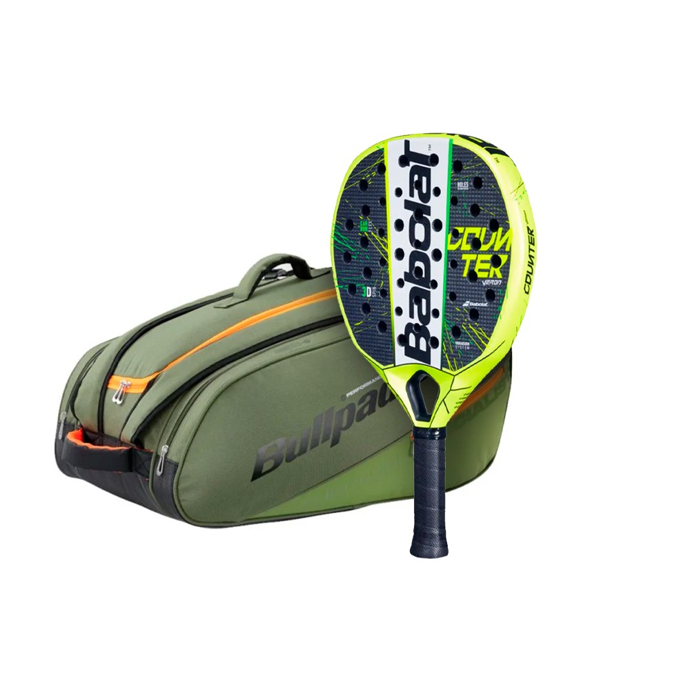 Racchetta Babolat Counter Viper 2022 + Porta Racchette Bullpadel Bpp-23014 Performance Kaki 2023